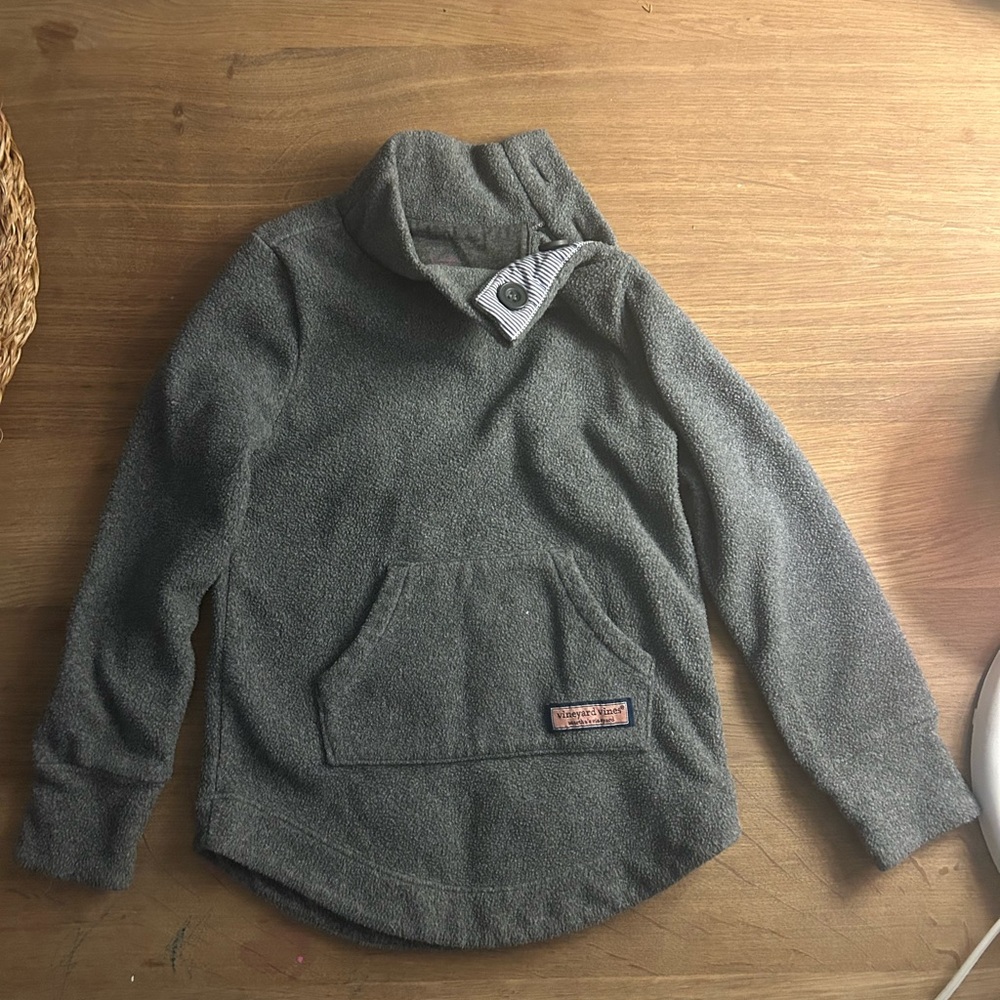 Vineyard Vines Kids Gray Pullover Jacket